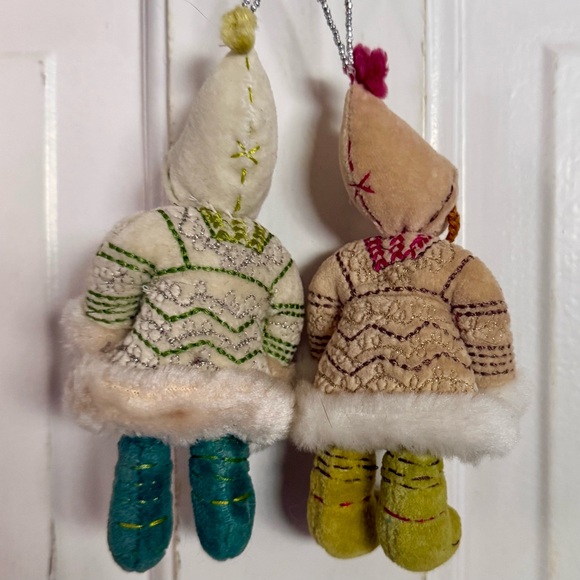 Anthropologie snow girls ornaments - Picture 2 of 3